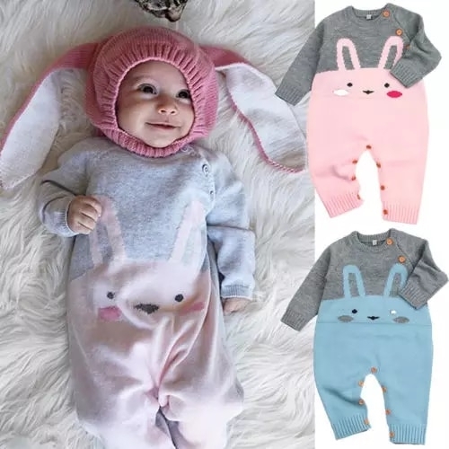 Bunny Knitted Romper