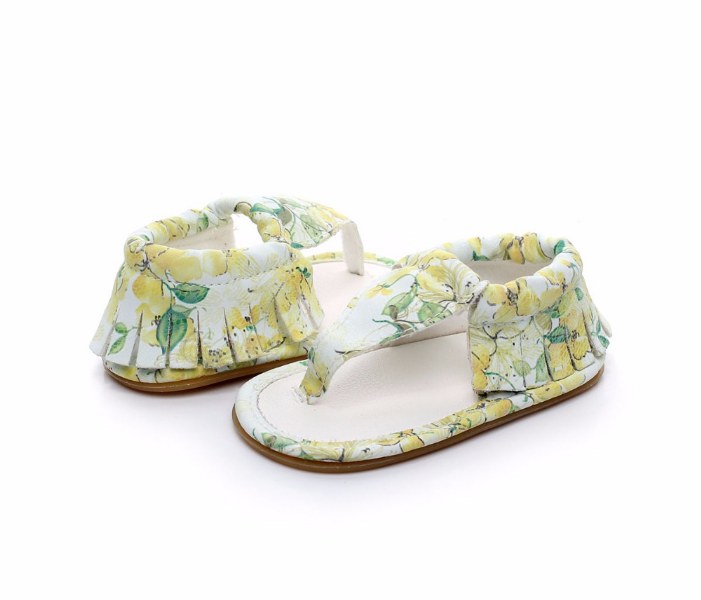 Floral Sandals Yellow