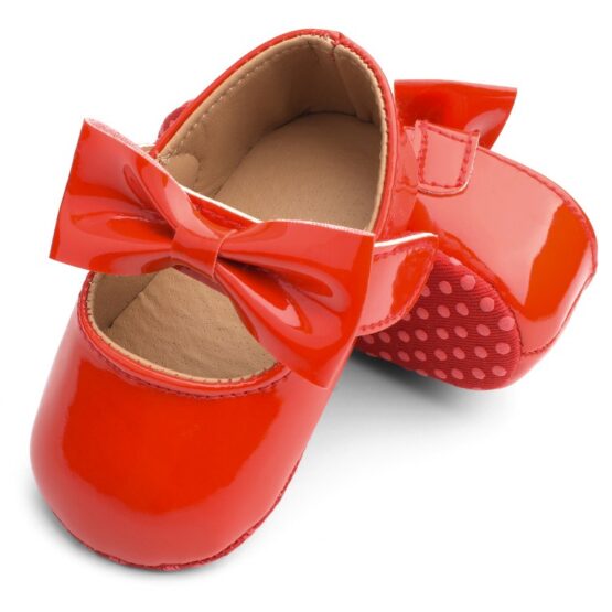 Red Baby Shoes Tiny Cuddles