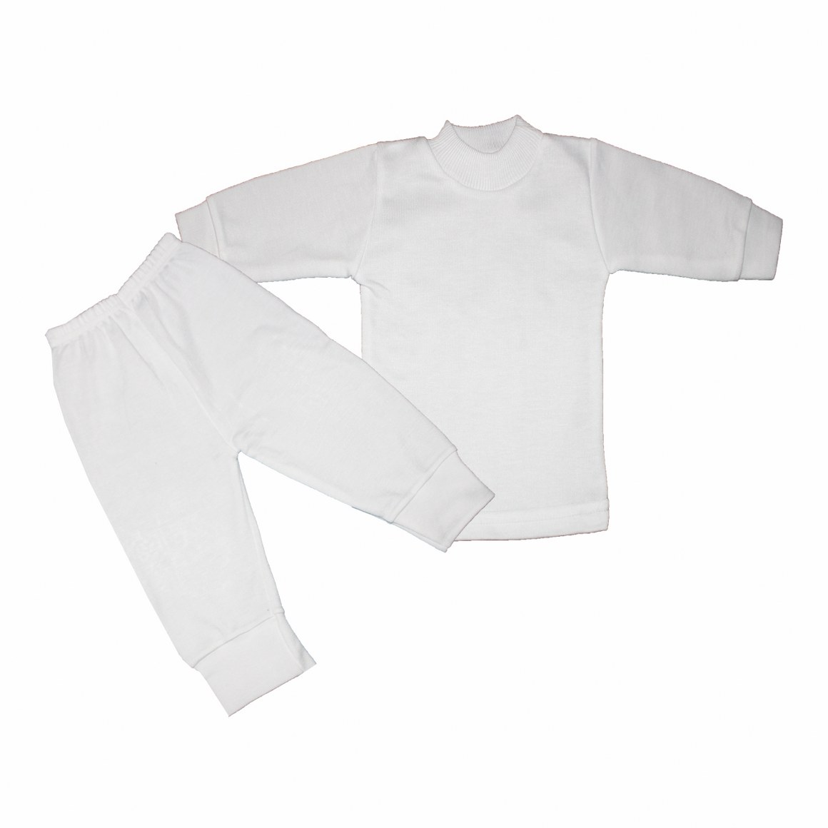 Baby Cotton Pajamas White