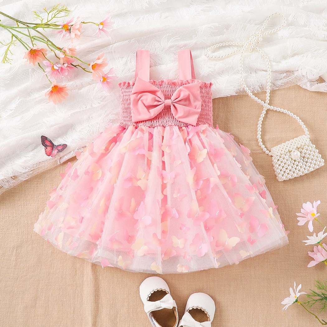 Pink Bow Party Dress